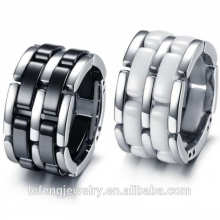wholesale new design channel jewelry black ceramic ring